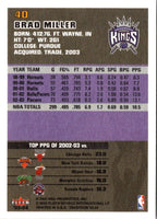 2003 Fleer Tradition Brad Miller #40