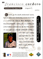 1998 Upper Deck Francisco Cordero #591 Rookie