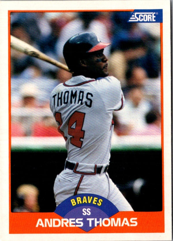 1989 Score Andres Thomas #406