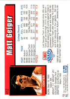 1992 Hoops Matt Geiger #412 Rookie
