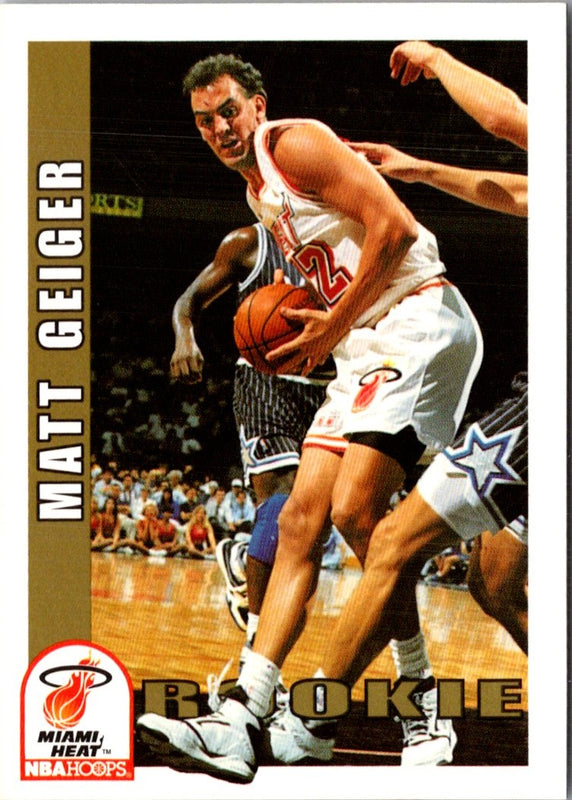 1992 Hoops Matt Geiger #412 Rookie