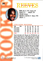 1994 Hoops Khalid Reeves #344 Rookie