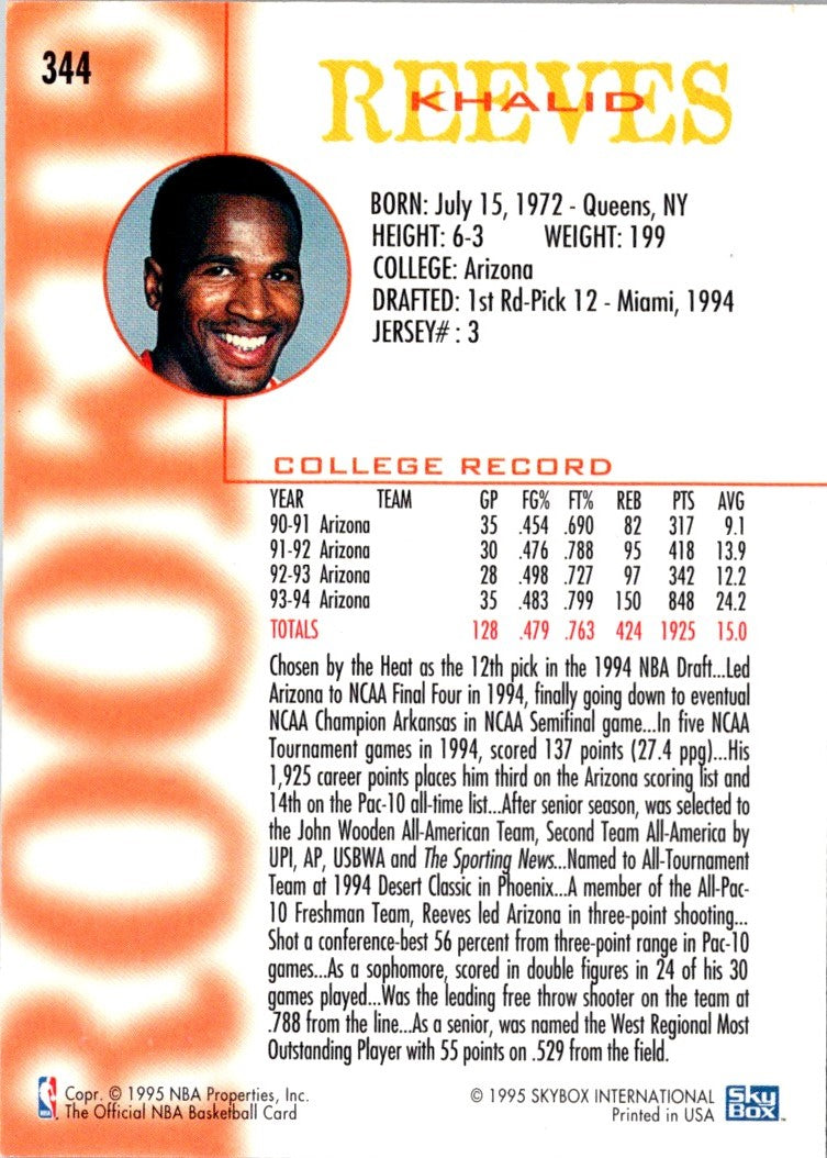 1994 Hoops Khalid Reeves