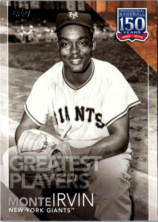 2019 Topps 150 Years of Professional Baseball - Greatest Players Monte Irvin #GP-47