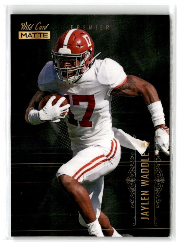 2021 Wild Card Matte White Jaylen Waddle #MBC-12