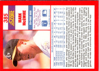 1990 Score Mark McGwire #385