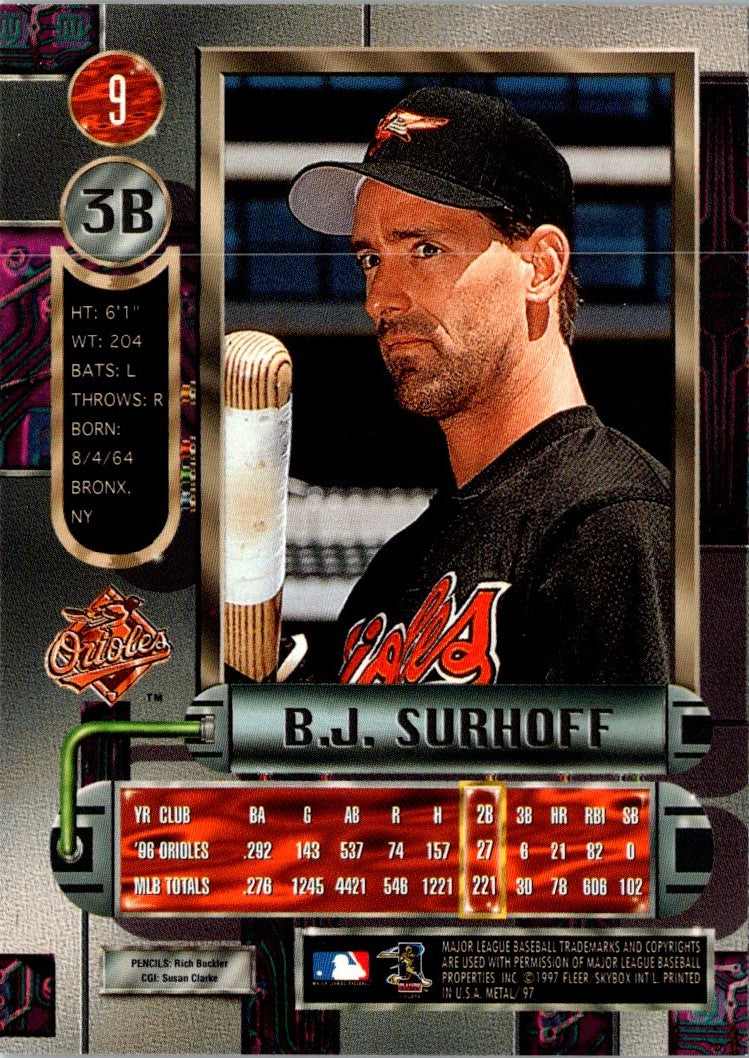 1997 Fleer B.J. Surhoff