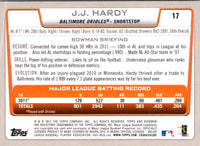 2012 Bowman J.J. Hardy #17