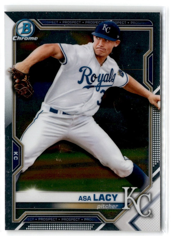 2021 Bowman Chrome Prospects Atomic Refractor Asa Lacy #BCP-83