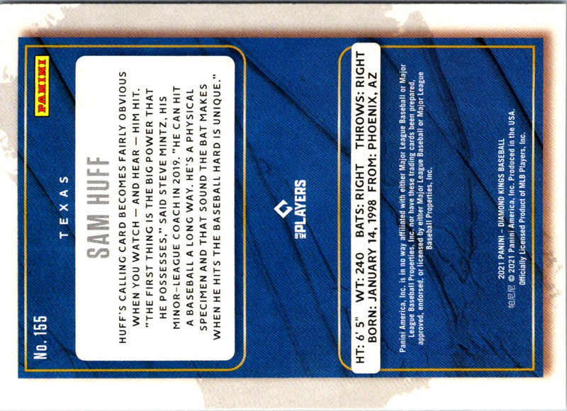 2021 Panini Diamond Kings Blue Sam Huff