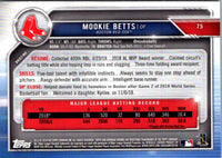 2019 Bowman Chrome Mookie Betts #75