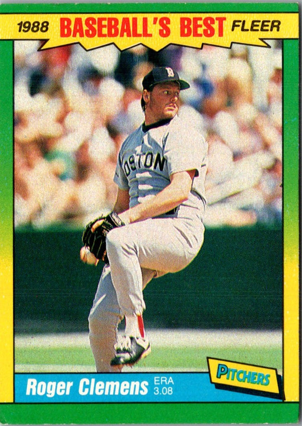 1988 Fleer Baseball's Best Sluggers vs Pitchers Roger Clemens #9