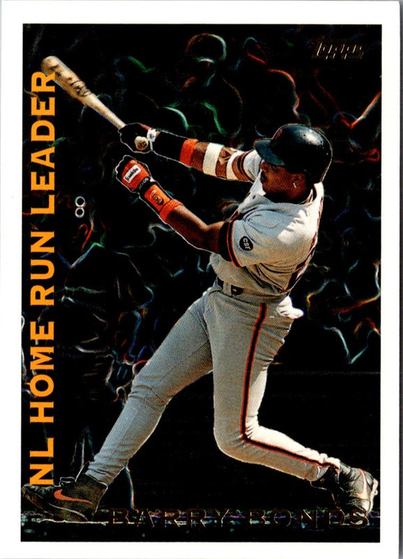1995 Topps League Leaders Barry Bonds #LL8