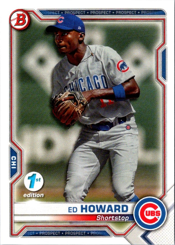 2021 Bowman 1st Edition Ed Howard #BFE-12