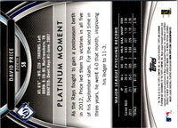 2013 Bowman Platinum David Price #58