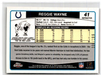 2006 Topps Chrome Black Refractors Reggie Wayne #41 138/199