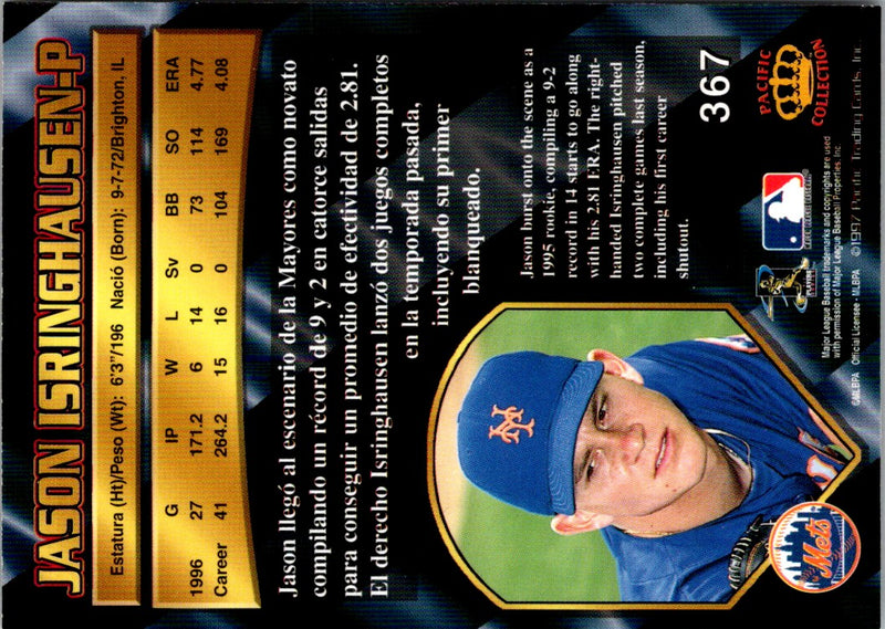 1997 Pacific Crown Collection Jason Isringhausen