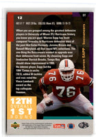 1995 Collector's Choice Warren Sapp #12 Rookie