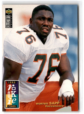 1995 Collector's Choice Warren Sapp #12 Rookie
