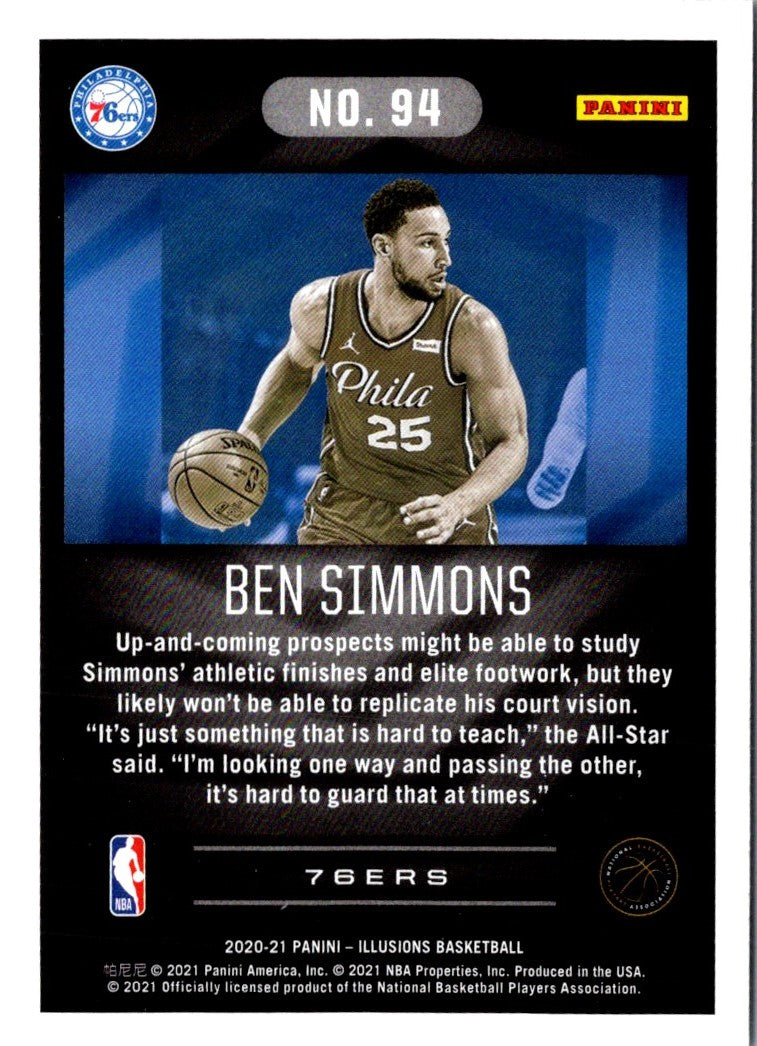 2020 Panini Illusions Ben Simmons