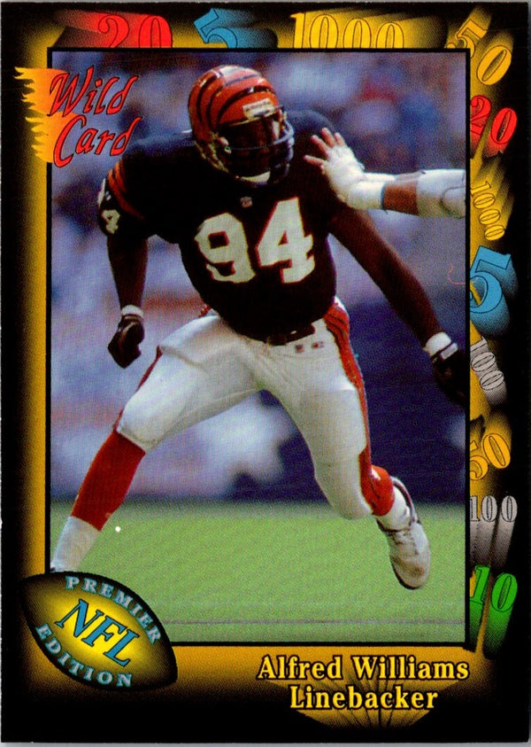 1991 Wild Card Alfred Williams #84 Rookie