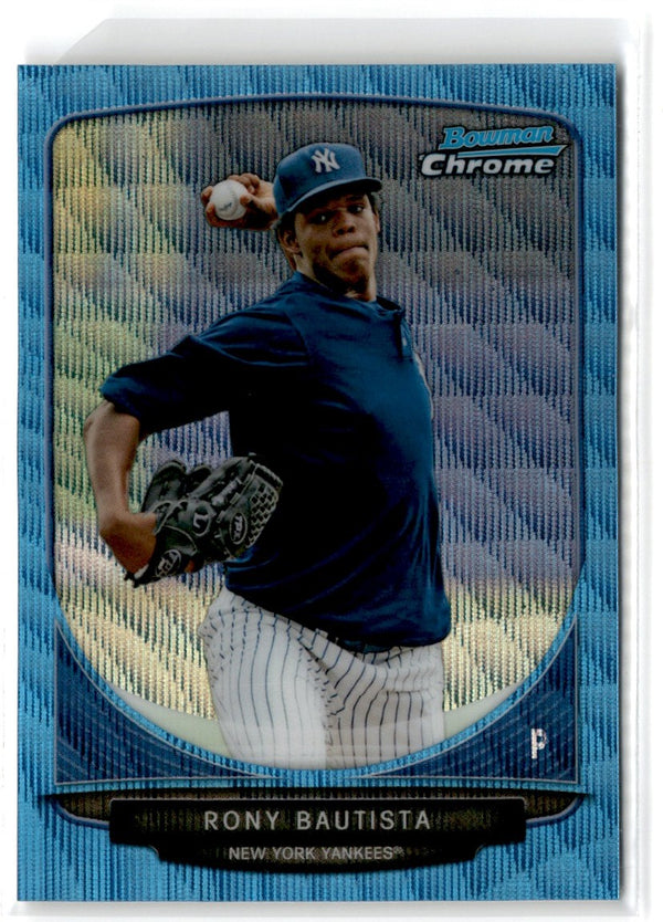 2013 Bowman Chrome Prospects Blue Wave Rony Bautista #BCP90