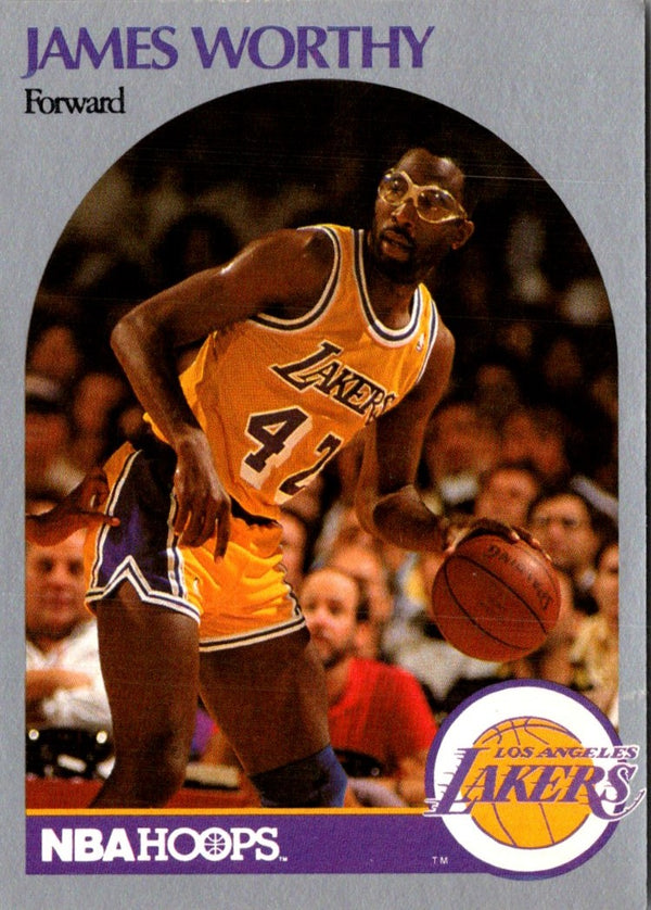 1990 Hoops Team Night Los Angeles Lakers James Worthy #NNO