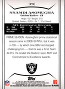 2010 Topps Prime Nnamdi Asomugha