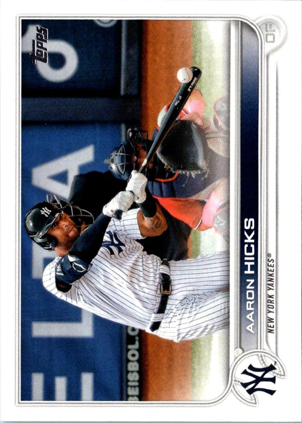 2022 Topps Blue Aaron Hicks #497