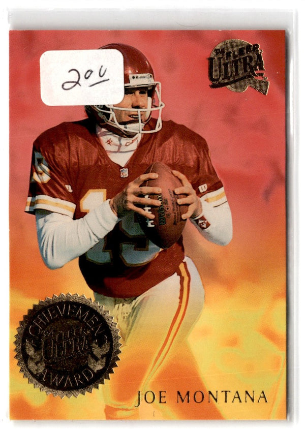 1994 Ultra Achievement Awards Joe Montana #4