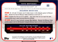 2015 Bowman Draft Picks & Prospects Chrome Blue Sky Refractors Tate Matheny #89