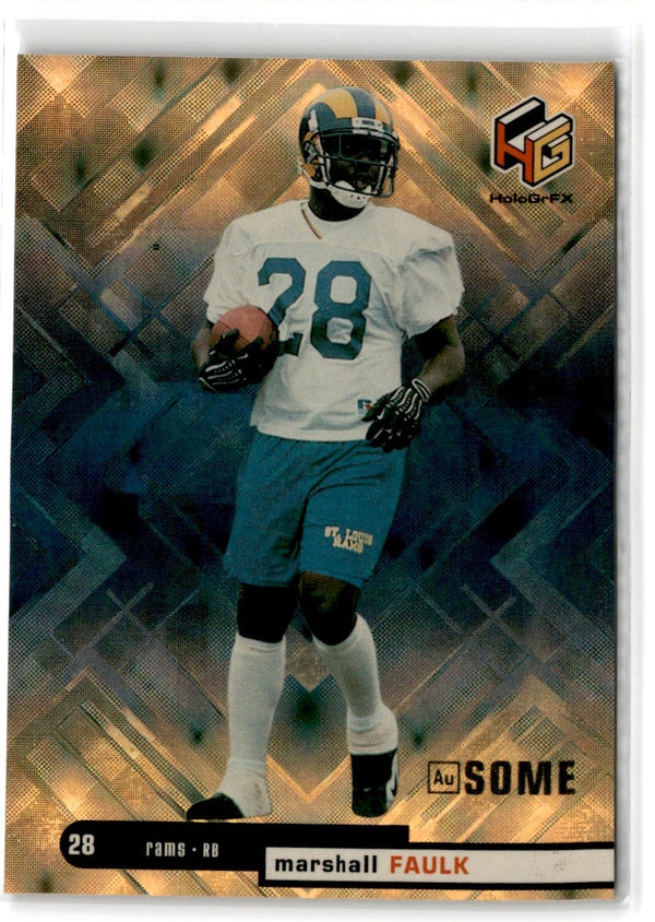 2000 Pacific Vanguard High Voltage Marshall Faulk #28