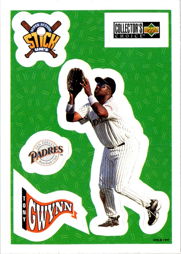 1997 Collector's Choice Stick'Ums Tony Gwynn #19