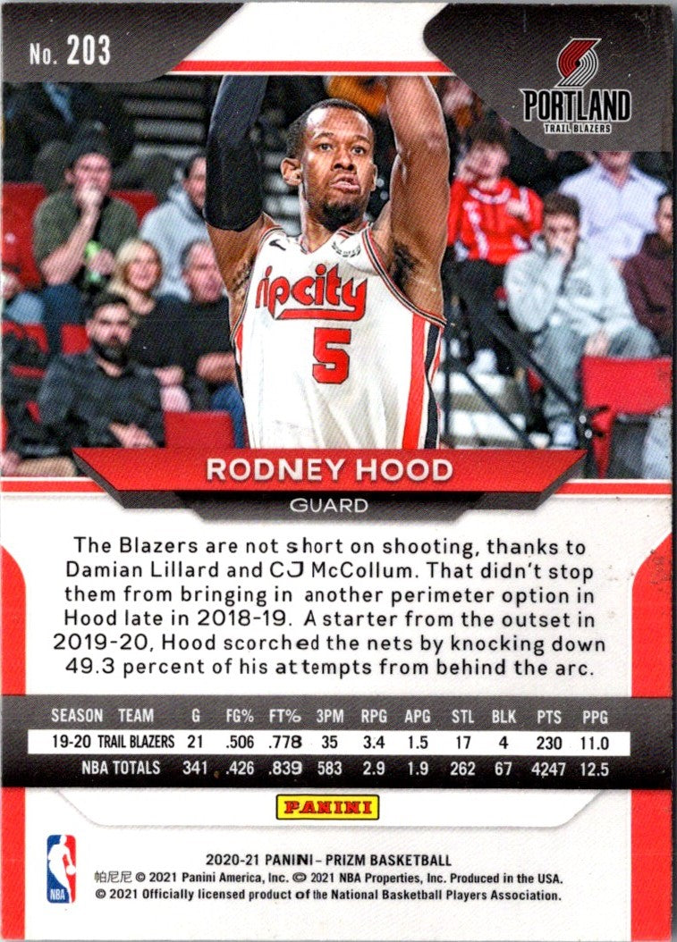 2020 Panini Prizm Rodney Hood