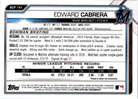 2021 Bowman Chrome Prospects Edward Cabrera #BCP-141