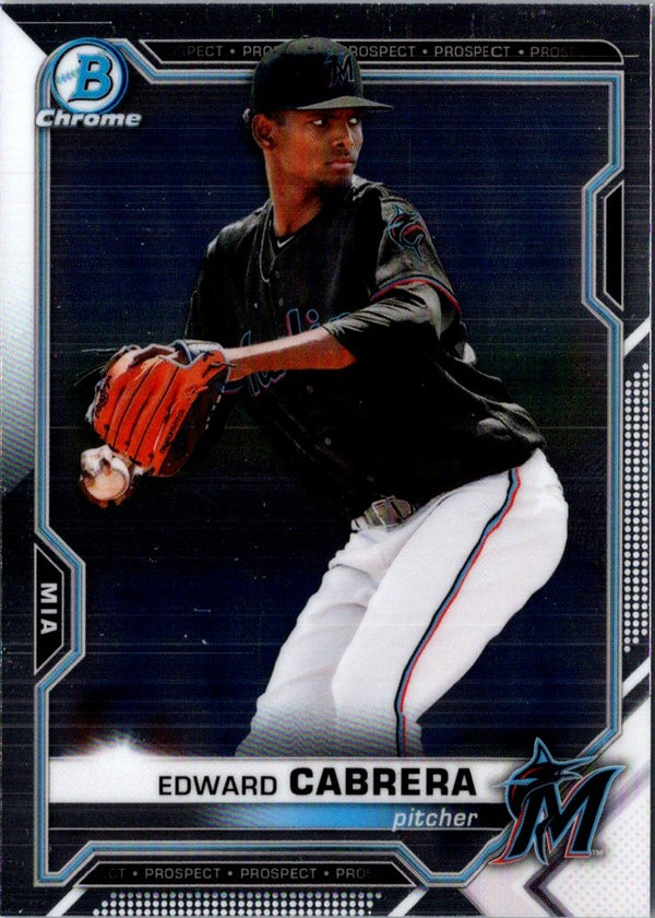 2021 Bowman Chrome Prospects Edward Cabrera #BCP-141