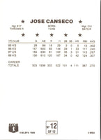 1989 Cereal Superstars Jose Canseco #12