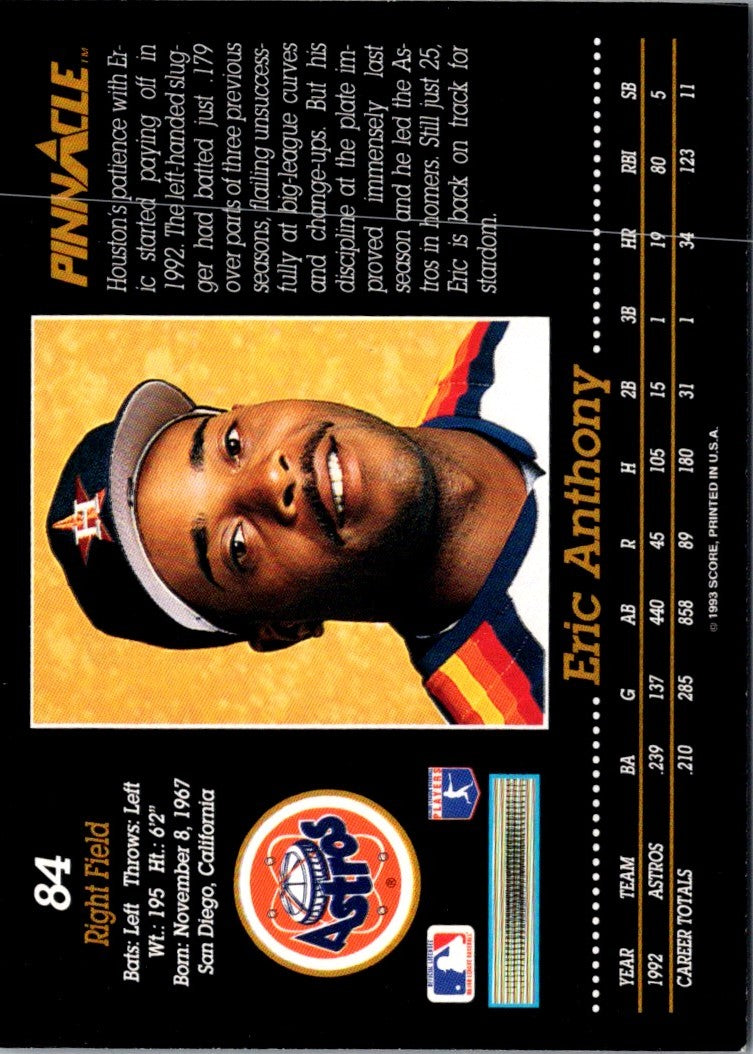 1993 Pinnacle Eric Anthony