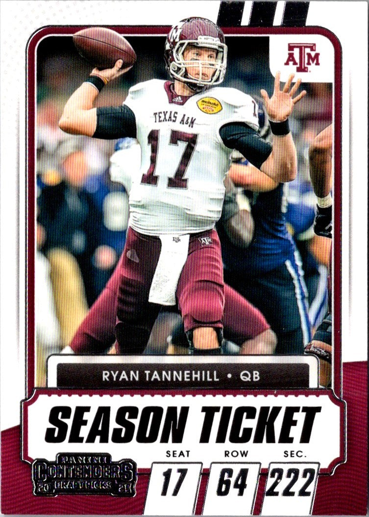 2021 Panini Contenders Draft Picks Ticket Ryan Tannehill
