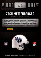2014 Panini Prestige Draft Zach Mettenberger #15