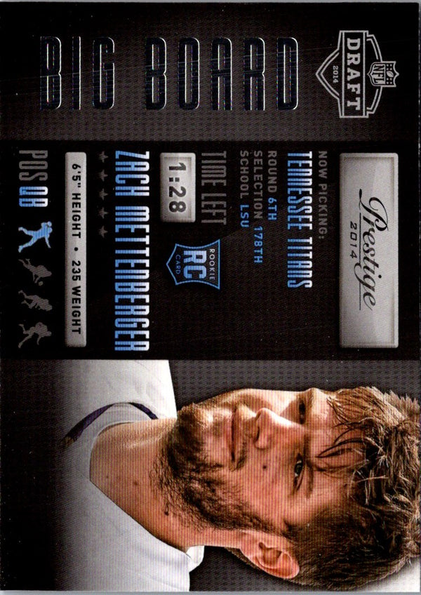 2014 Panini Prestige Draft Zach Mettenberger #15