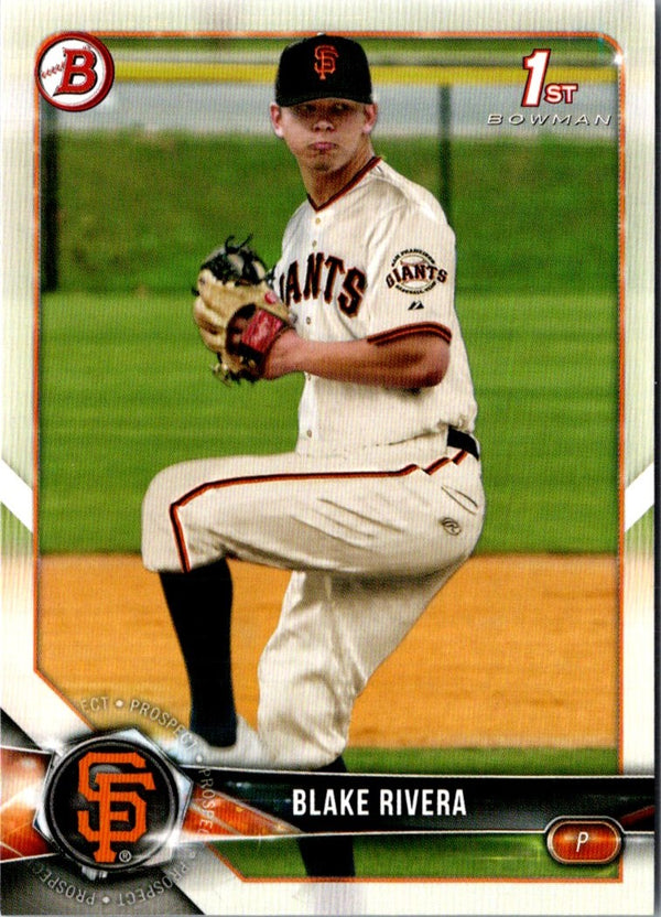 2018 Bowman Draft Blake Rivera #BD-80