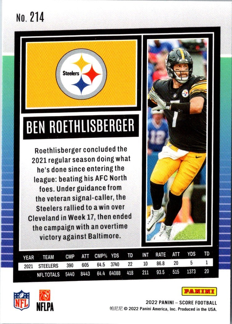 2022 Score Ben Roethlisberger