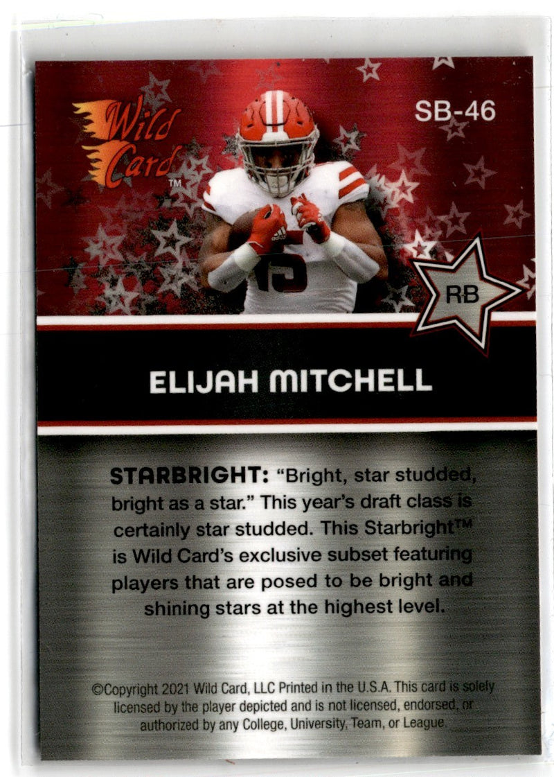 2021 Wild Card Matte Elijah Mitchell