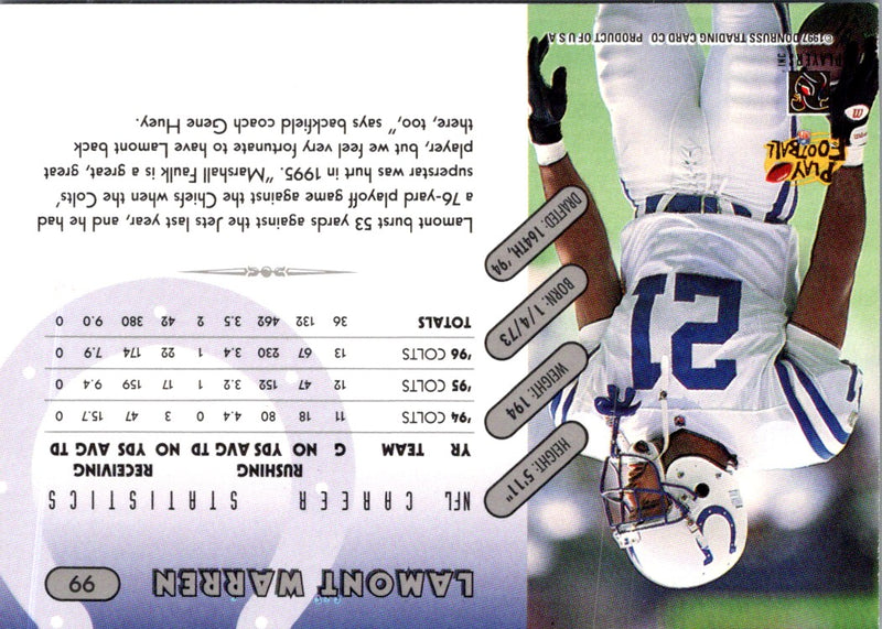 1997 Donruss Lamont Warren