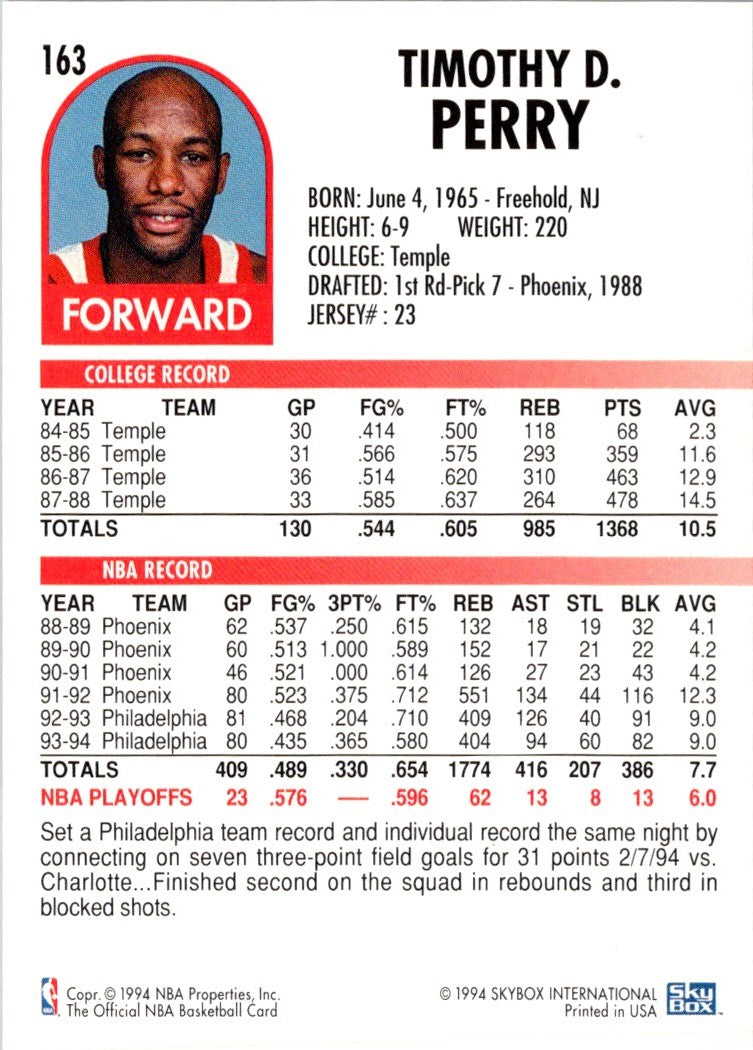 1994 Hoops Tim Perry