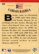 1996 Collector's Choice Gold Signature Carlos Baerga