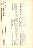1979 Cramer Valley National Bank Phoenix Giants Mike Rex #23