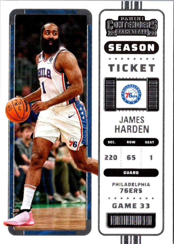 2023 Panini Court Kings Double Exposure James Harden #8