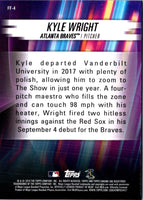 2019 Topps Chrome Freshman Flash Kyle Wright #FF-4